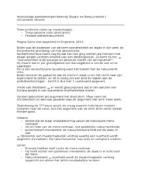 Hoorcollege aantekeningen Kernvak Staats- en Bestuursrecht I, thema 1 t/m8