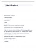 UWorld Test Bank questions and answers Rated A&plus;