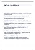 UWorld Step 2 Qbank questions with 100&percnt; accurate answers