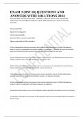 EXAM 3 &lpar;HW 10&rpar; QUESTIONS AND ANSWERS WITH SOLUTIONS 2024