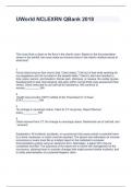 UWorld NCLEX-RN QBank 2023 questions and answers