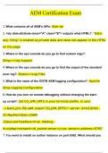 AEM Certification Exam Questions and Answers &lpar;2024 &sol; 2025&rpar; &lpar;Verified Answers&rpar;