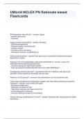UWorld NCLEX- PN Rationale- based Flashcards Exam with solved questions