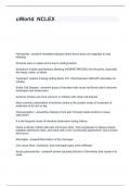 uWorld - NCLEX questions and answers Graded A&plus;