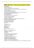 PNR 120 Exam 3 &lpar;Answered&rpar; Complete Solution