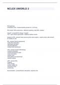 NCLEX UWORLD &num; 2 questions with correct answers