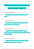 SMAD 150 Exam &num;3 &lpar;Final&rpar; Questions and  Verified Answers &vert; Passed &vert; A&plus;