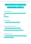 SMAD 150 JMU Exam 3 Questions and  Verified Answers &vert; Passed &vert; A&plus;