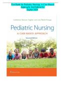TEST BANK Pediatric Nursing&colon; A Case-Based Approach &lpar;2ND Ed&rpar; by Catherine Gannon Tagher 