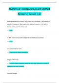 SMAD 150 Final Exam Questions and  Verified Answers &vert; Passed &vert; A&plus;