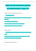 SMAD 150 JMU Final Review Questions  and Verified Answers &vert; Passed &vert; A&plus;