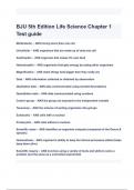 BJU 5th Edition Life Science Chapter 1 Test Guide Exam Questions and Answers latest 2024&lpar; A&plus; GRADED 100&percnt; VERIFIED&rpar;&period;