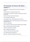 7th Grade Bju Life Science 5th Edition Chapter 11 Exam Questions and Answers 2024&lpar; A&plus; GRADED 100&percnt; VERIFIED&rpar;&period;