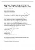 BIOC 461 EXAM 4 NDSU QUESTIONS AND ANSWERS WITH SOLUTIONS 2024