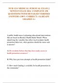 NUR 1211 MEDICAL SURGICAL EXAM 2  NEWEST EXAM 2024 COMPLETE 250  QUESTIONS WITH DETAILED VERIFIED  ANSWERS &lpar;100&percnt; CORRECT&rpar; &sol;ALREADY  GRADED A&plus;