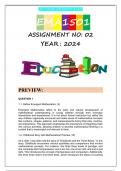 EMA1501 S1 ASSIGNMENT 2 2024