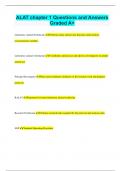 ALAT chapter 1 Questions and Answers  Graded A&plus;