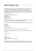 WGU Statistics Test questions and answers A&plus; score assured 2024&sol;2025