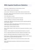 WGU Applied Healthcare Statistics NEWEST 2026&sol;2027 ACTUAL EXAM COMPLETE QUESTIONS AND CORRECT DETAILED ANSWERS &lpar;VERIFIED ANSWERS&rpar; &vert;ALREADY GRADED A&plus;&vert;&vert;BRAND NEW&excl;&excl;