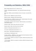 Probability and Statistics&comma; WGU C955 questions and answers A&plus; score assured 2024&sol;2025