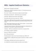 WGU - Applied Healthcare Statistics questions and answers A&plus; score assured 2024&sol;2025