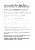 Communication Exam Study Guide&period;