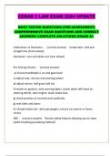 CERAD 3 LAW EXAM 2024 UPDATE  MOST TESTED QUESTIONS &lbrack;PRE-ASSESSMENT&rsqb; COMPREHENSIVE EXAM QUESTIONS AND CORRECT ANSWERS&sol; COMPLETE SOLUTIONS GRADE A&plus;