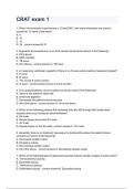 CRAT exam 1&period;