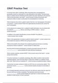 CRAT Practice Test &lpar;1