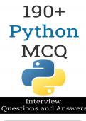 190&plus; Python Interview Questions and Answers