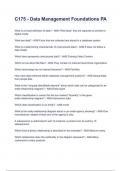 C175 - Data Management Foundations PA