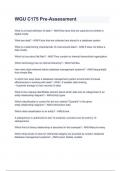 WGU C175 Pre-Assessment&period;