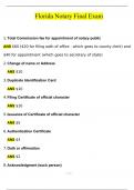 Florida Notary Final Exam 2024 Newest Questions and Answers &lpar;Verified Answers&rpar;