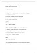 Test Bank in Conjunction with Financial Management&comma;Brooks&comma;1e
