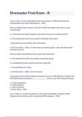 Divemaster Final Exam - B