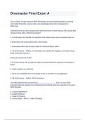 Divemaster Final Exam A&period;