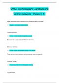 SMAD 150 Final Exam Questions and  Verified Answers &vert; Passed &vert; A&plus;