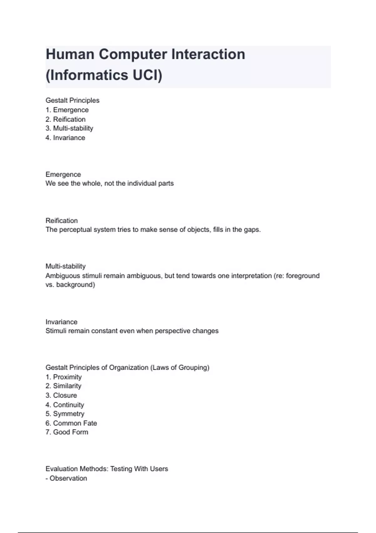 Human Computer Interaction Informatics Uci 2025 2026 Revised
