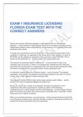 FLORIDA INSUARANCE&sol;ADJUSTER EXAMS