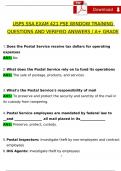 USPS SSA 421 PSE Window Training Test 2024 &sol; 2025 Expected Questions and Answers STUDY BUNDLE &lpar;COMPLETE PACKAGE&rpar;
