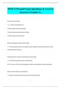 WOCN Wound Exam Questions & Correct  Answers&sol; Graded A&plus;