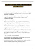 COUN 533 Packaged Exams With Complete Questions And Answers Graded A&plus;