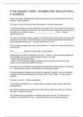 FTCE SUBJECT AREA - ELEMENTARY EDUCATION K-6&colon; SCIENCE