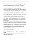 FTCE &lpar;K-6&rpar; PRACTICE QUESTIONS FOR &lbrack;SCIENCE&rsqb;