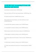 AAMI BUS 411&colon; Accounting II Exam with Questions and Answers