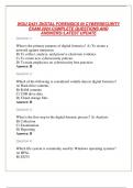 WGU D431 DIGITAL FORENSICS IN CYBERSECURITY EXAM 2024 COMPLETE QUESTIONS AND ANSWERS&sol;&sol;LATEST UPDATE