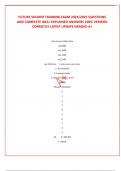 FUTURE SOLDIER TRAINING EXAM 2024&sol;2025 QUESTIONS AND COMPLETE WELL EXPLAINED ANSWERS 100&percnt; VERIFIED CORRECTLY LATEST UPDATE GRADED A&plus;