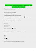 AAB MT Basic Knowledge Exam 3&vert; Questions with Correct Verified Answers