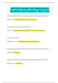 API 510 Practice Test &lpar;Referenced&rpar; Questions and Answers 100&percnt; Pass