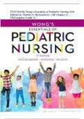 TEST BANK Wong's Essentials of Pediatric Nursing 11th Edition by Marilyn J&period; Hockenberry - All Chapter &lpar;1-31&rpar;&vert;Complete Guide A&plus;
